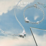 Crystal Butterfly Necklace & Bracelet Gift Set