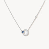 Astrology Moon Mother of Pearl Necklace